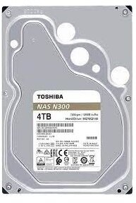 Toshiba 4TB N300 NAS 7200rpm 256MB SATA3 3,5" HDD - HDWG440UZSVA