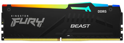32GB 5200MHz DDR5 RAM Kingston Fury Beast RGB CL40 (KF552C40BBA-32)