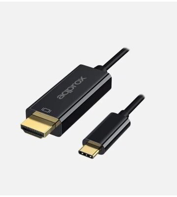 APPROX Átalakító - Type-C to HDMI (4K/60Hz, 1.2m) Fekete