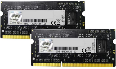 8GB 1066MHz DDR3 Notebook RAM G. Skill Standard (2x4GB) (F3-8500CL7D-8GBSQ)