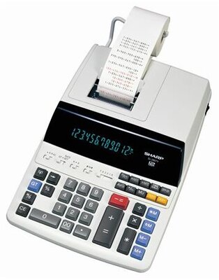 Sharp EL2607V szalagos számológép