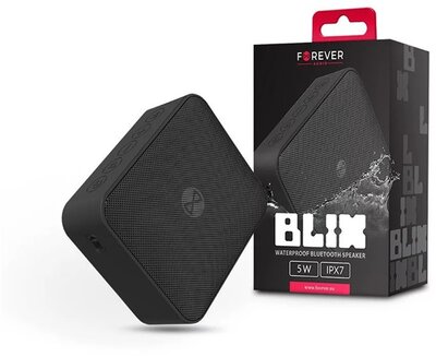 Forever TF-0163 Blix 5 BS-800 vízálló fekete Bluetooth hangszóró