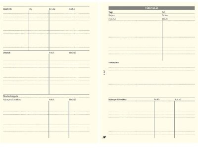 Kalendart Saturnus L367 tárgyalástervező gyűrűs naptár kiegészítő