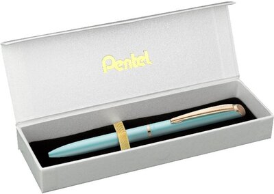 Pentel Energel BL2007PD-BOX 0,35mm pastell zöld test/kék tinta prémium fém rollertoll