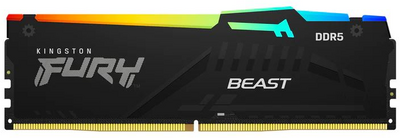 8GB 5600MHz DDR5 RAM Kingston Fury Beast RGB CL40 (KF556C40BBA-8)