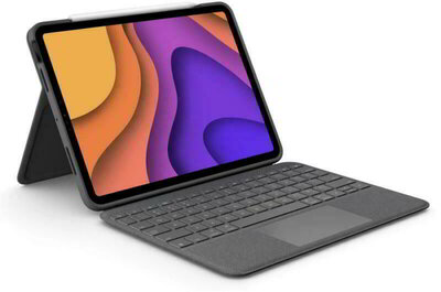 LOGITECH Billentyűzet - Folio Touch Ipad Pro 11" (1, 2, 3 gen.) Grafitszürke HUN, Gravírozott