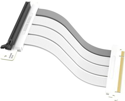 COOLER MASTER Kábel, Riser Cable PCIe 4.0 x16 - 200mm, fehér