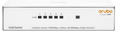 Aruba Instant On 1430 5x GbE LAN port nem menedzselhető switch