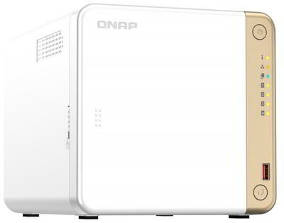 Qnap 4-Bay desktop NAS, Intel® Celeron® N4505 dual-core, 2GB DDR4 SODIMM RAM (2 x DDR