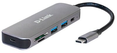 D-LINK USB-C HUB 2xUSB + 2xUSB-C + 1xSD + 1xMicroSD, DUB-2325/E
