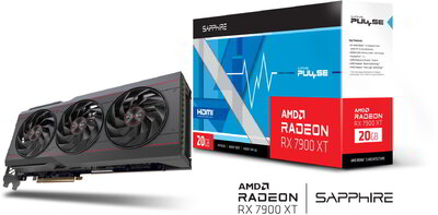 Sapphire AMD Radeon RX 7900XT 20GB GDDR6 Pulse HDMI 3xDP - 11323-02-20G