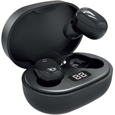 S-LINK Fülhallgató Vezeték Nélküli - SL-TWS05 Black(Bluetooth v5.0, mikrofon, fekete)