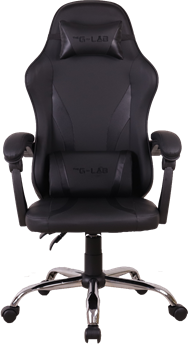 The G-Lab Gamer szék - KS NEON BLACK (fekete; állítható magasság; áll. kartámasz)