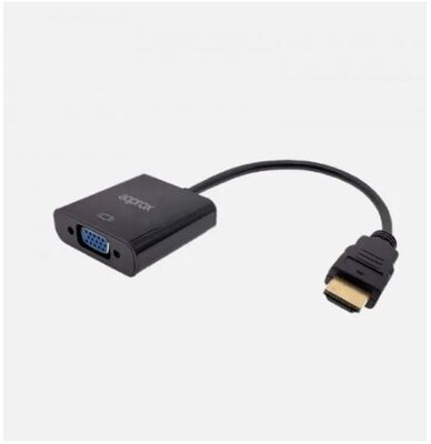 APPROX Kábel átalakító - HDMI to VGA Adapter + audio output