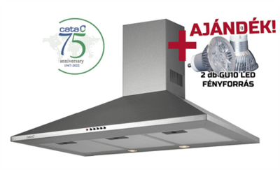 Cata OMEGA 900 INOX X/L LED 02004305SZ PÁRAELSZÍVÓ