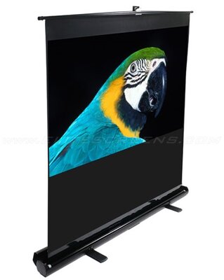 EliteScreens 84" (16:9) hordozható manuális pull up vászon F84NWH (186 x 105 cm, Fekete váz)