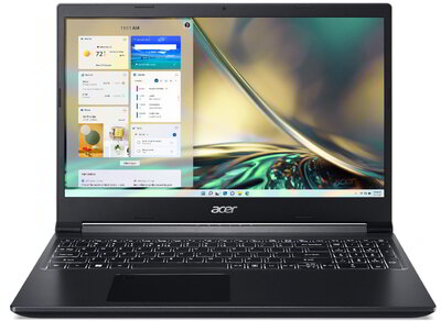 Acer Aspire 7 A715-43G-R7AU 15.6" IPS FHD AMD Ryzen5-5625U/8GB RAM/512GB SSD/GF RTX 3050 4GB/no OS fekete /NH.QHDEU.00H/