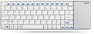Rapoo "E2700 BLADE" Wireless Touchpad Billentyűzet ENG - Fehér