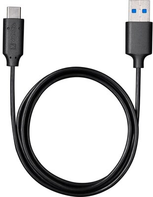 Varta 57944101401 1m USB - Type C fekete adat- és töltőkábel