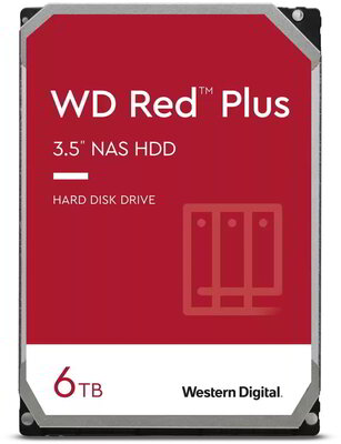Western Digital 6TB Red Plus 5400rpm 256MB SATA3 3,5" HDD - WD60EFPX