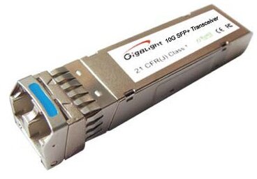 Gigalight SFP+ module, 10GBaseSR/SW, 850 nm, 300M reach, 0~70 temp. range, DDM funkció