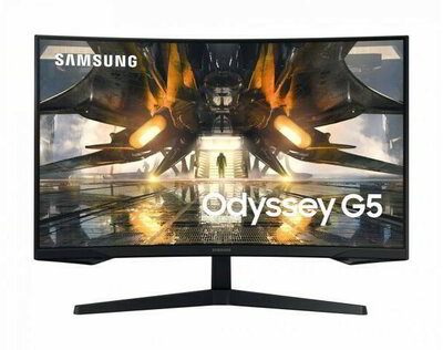 Samsung 32" LS32AG550EPXEN Odyssey G5 - VA ívelt panel 1000R 2560x1440 16:9 165Hz 1ms 2500:1 300cd HDMI DP