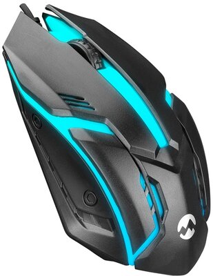 Everest Gamer Egér - SM-G62 (1000 DPI, 3 gomb, 1,35m kábel, optikai, fekete, RGB LED)