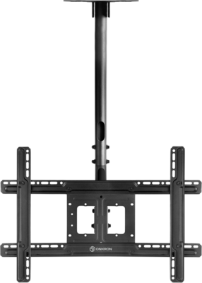 ONKRON Ceiling TV Mount Bracket Height Adjustable for 32 to 80 Inch LED LCD TVs, Black