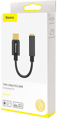 Baseus CATL54-01 USB-C - 3,5 mm jack adapter, szürke