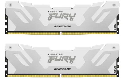 Kingston 32GB 6000MHz DDR5 Fury Renegade White Intel XMP CL32 DIMM (Kit of 2x16) - KF560C32RWK2-32