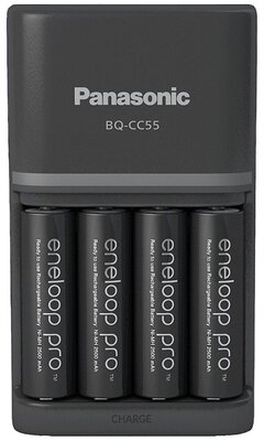 Panasonic Eneloop K-KJ55HCD40E AA 2500mAh gyors akkutöltő +4xAA akku