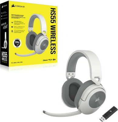 Corsair HS55 vezeték nélküli Gaming Headset, Fehér