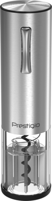 Prestigio PWO103SL_EN Nemi, Electric wine opener, aerator, vacuum preserver, Silver color