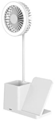 S-Link Asztali Ventilátor - SL-M9055 (Wireless charge 10W, fehér)
