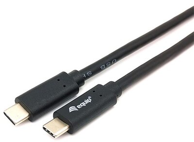 Equip Átalakító Kábel - 128346 (USB-C 3.2 Gen1 to USB-C, apa/apa, fekete, 1m)