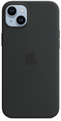 APPLE szilikon telefonvédő (Magsafe rögzítésű, mágneses) FEKETE Apple iPhone 14 Plus