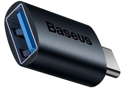 BASEUS INGENUITY adapter (USB aljzat - Type-C, OTG) SÖTÉTKÉK