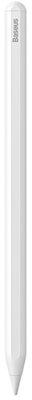 BASEUS érintőképernyő ceruza (aktív, kapacitív, vezeték nélküli töltés + póthegy) FEHÉR Apple Pencil kompatibilis
