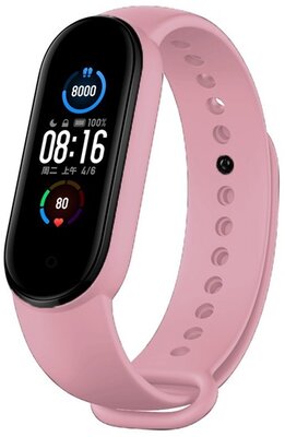 DEVIA DELUXE SPORT pótszíj (egyedi méret, szilikon, állítható) RÓZSASZÍN Xiaomi Mi Band 5 Xiaomi Mi Band 6