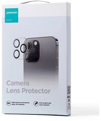 JOYROOM MIRROR kameravédő üveg (2.5D lekerekített szél, karcálló, ultravékony, 0,2mm, 9H) ÁTLÁTSZÓ Apple iPhone 14 Pro Apple iPhone 14 Pro Max