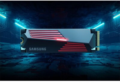 Samsung 1TB 990 Pro NVMe 2.0 Gen4 x4 M.2 2280 SSD r:7450MB/s w:6900MB/s hűtőbordával - MZ-V9P1T0GW