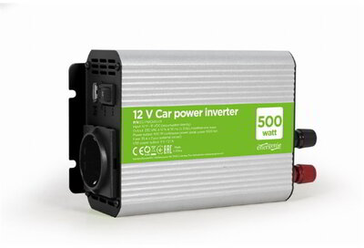 ENERGENIE Autós inverter 500W 12V, 2 db USB port