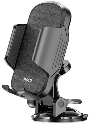HOCO CA82 autós tartó (tapadókorongos, műszerfalra, szélvédőre, automata, 4.5-6.5" méret) FEKETE