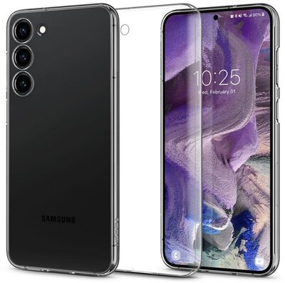 SPIGEN AIRSKIN műanyag telefonvédő (ultravékony, 0.4 mm) ÁTLÁTSZÓ - Samsung Galaxy S23 (SM-S911)