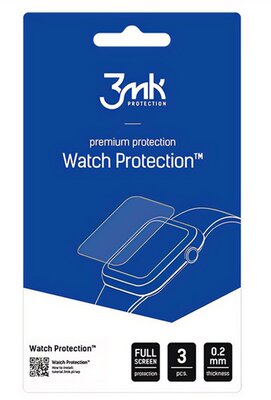 3MK WATCH PROTECT kijelzővédő fólia 3db (full screen, íves részre, öntapadó, ultravékony, 0.2mm, PET) ÁTLÁTSZÓ Xiaomi Mi Band 7 Pro