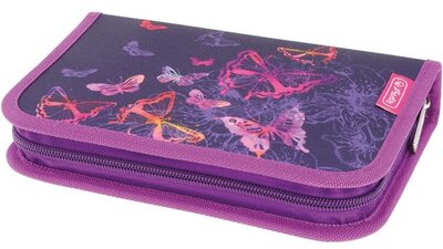 Herlitz Butterflies 31 részes 2-klapnis töltött tolltartó