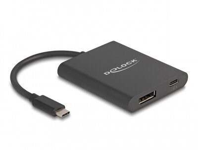 Delock USB Type-C adapter DisplayPort (DP Alt mód) 8K-hoz HDR és 60 W tápellátással