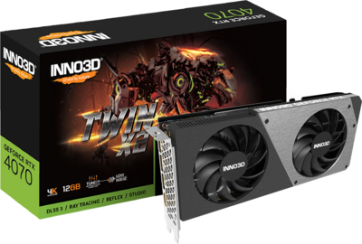 Inno3D GeForce RTX 4070 12GB GDDR6X TWIN X2 HDMI 3xDP - N40702-126X-185252N
