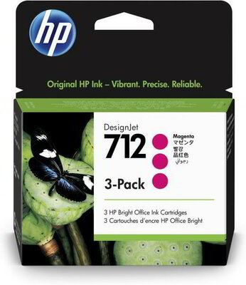 HP 3ED78A No.712 3 x 29ml Magenta