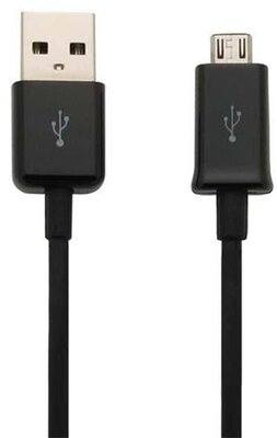 SAMSUNG adatkábel és töltő (USB - microUSB, 150cm) FEKETE